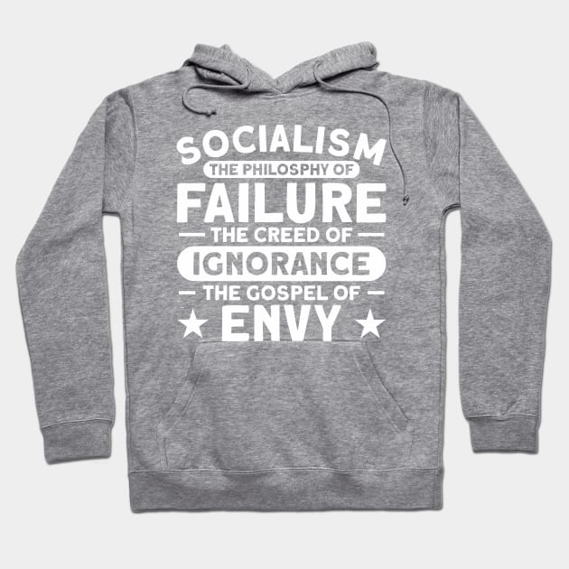 Pro Capitalism Anti Socialist Anti Socialism Hoodie by Toeffishirts